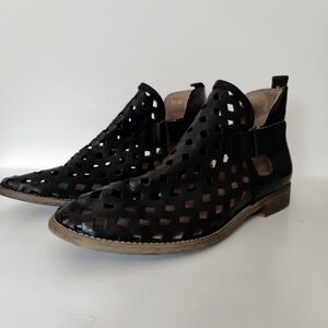 Musse & Cloud - Caila Leather Perforated Festival Ankle Booties